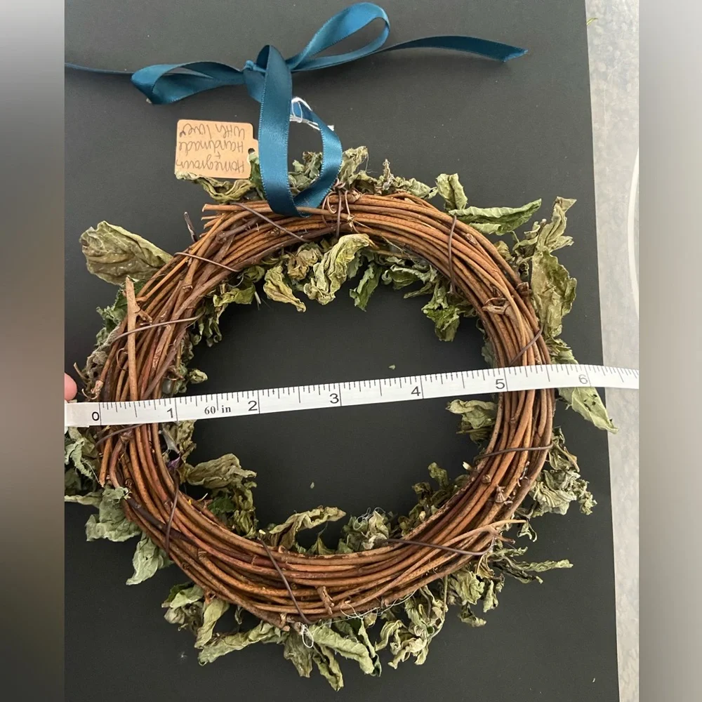 Handmade Dried Basil Wreath